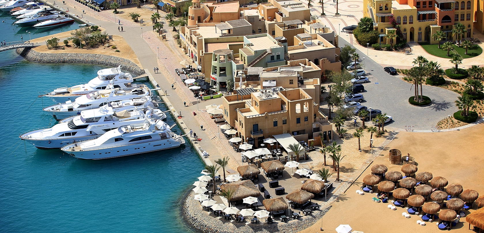 El Gouna – Egipska Wenecja: Abu Tig Marina, kanały, wille i zieleń