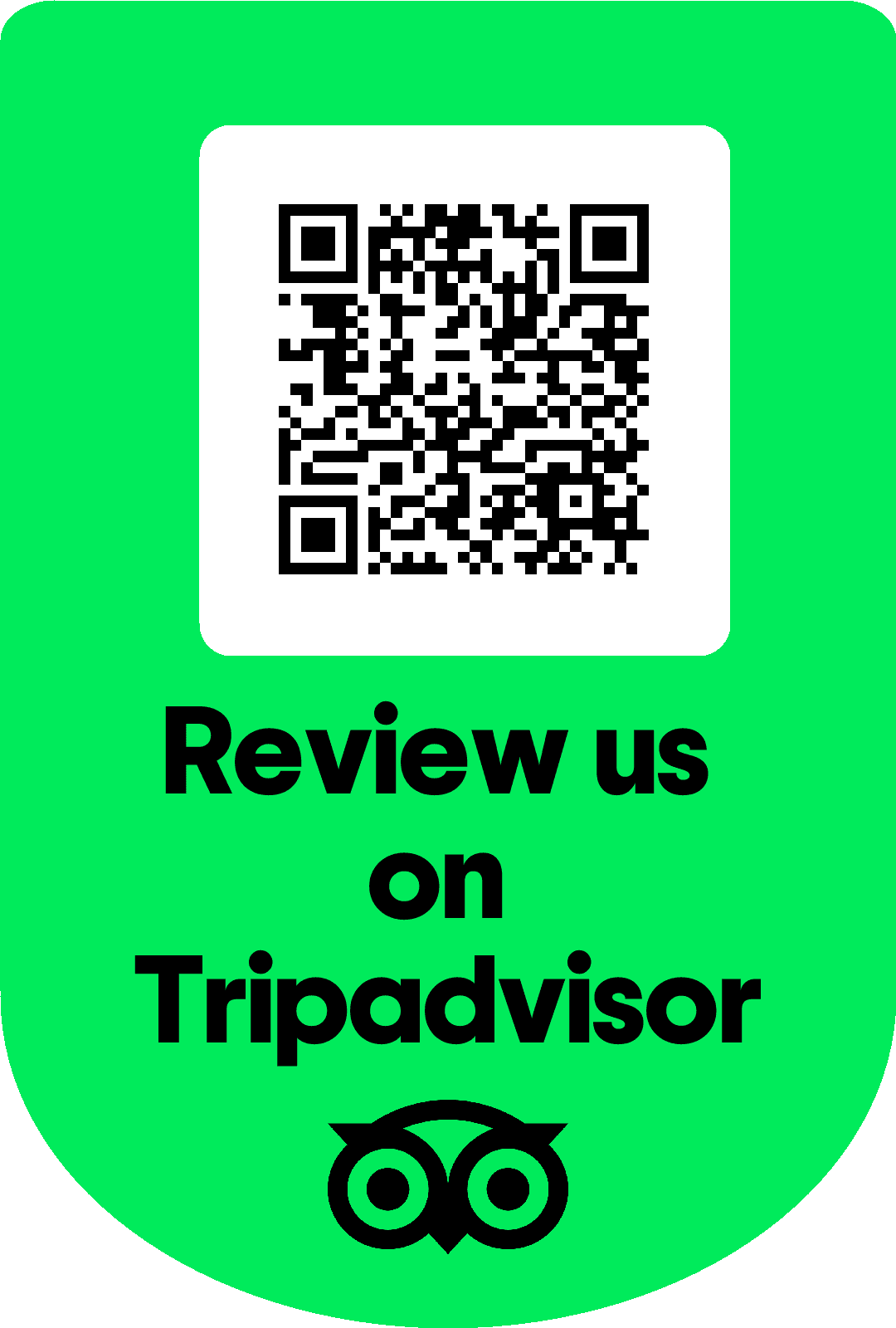 Zeskanuj, aby dodać opinię na Tripadvisor